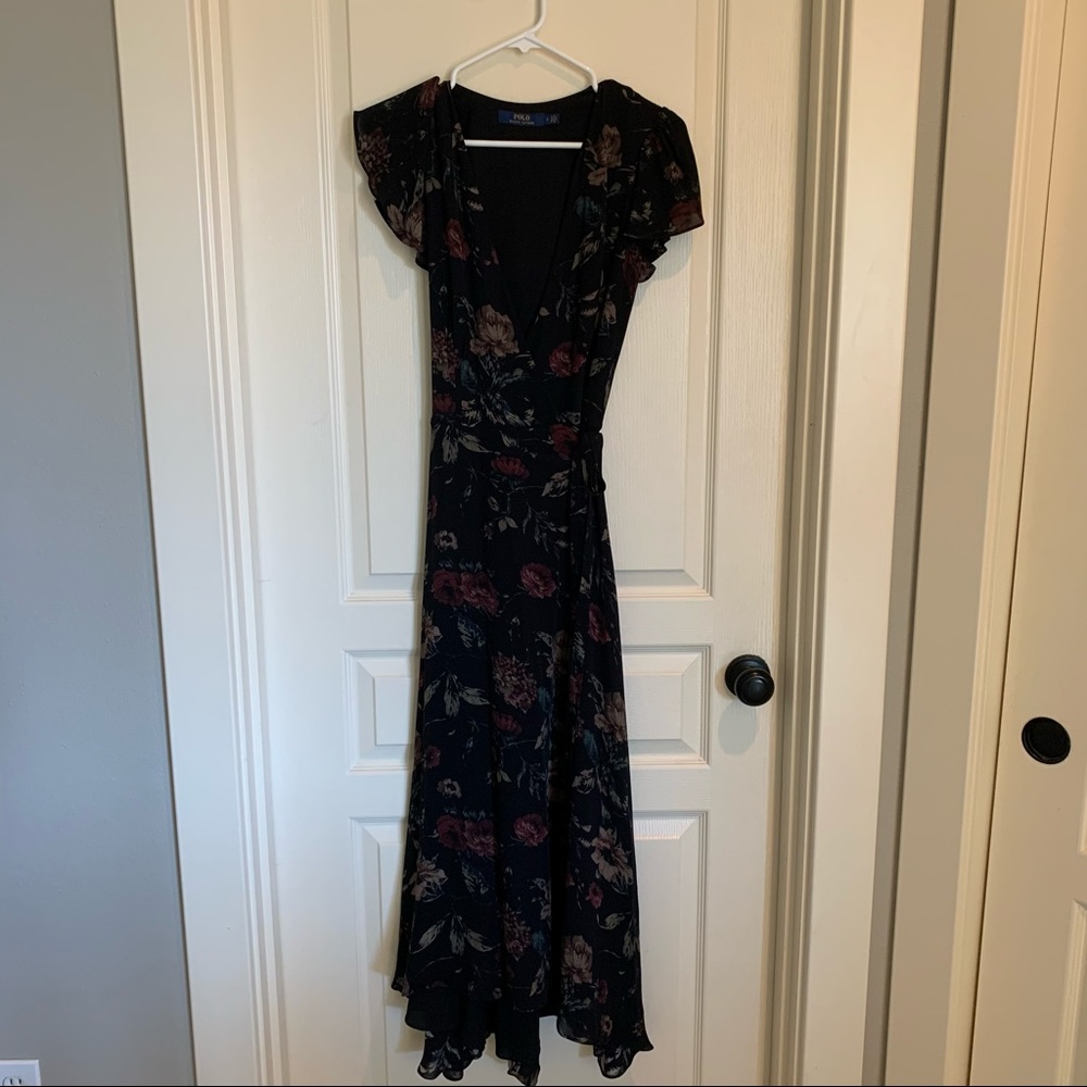 Black floral dress